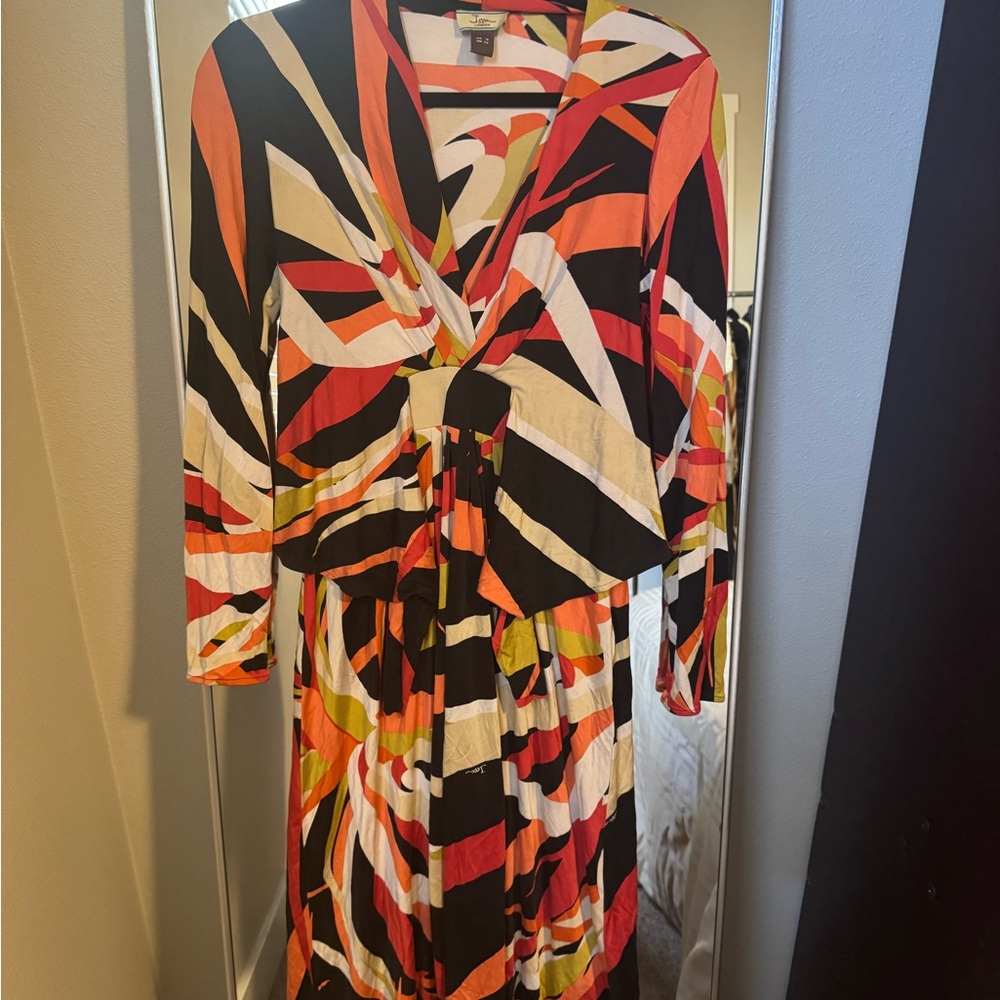 Issa London Multicolor Abstract Dress